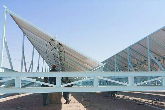 55KW On-grid power station system (3)